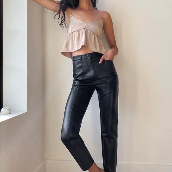 Aritzia Pants - NWOT WILFRED Rebel High Waisted Faux Leather Pants